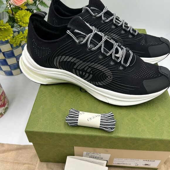 Men's Gucci interlocking G run sneakers size 13 made in Italy - Picture 10 of 10